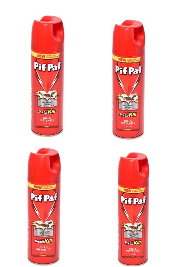 Pif Paf - Pif Paf Insta Kill Mosquito And Fly Killer 400ml SET OF 4 - Image 1