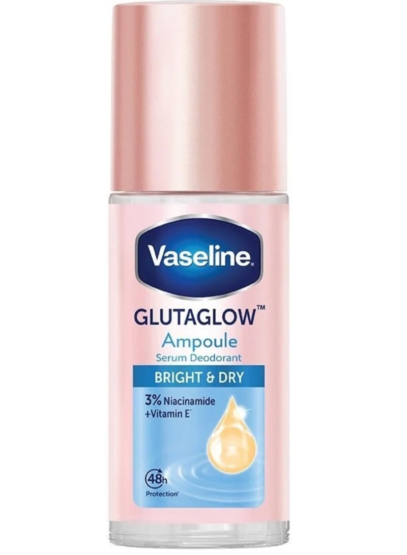Vaseline Glutaglow Bright & Dry Ampoule Serum Deodorant - 45ml - Image 2