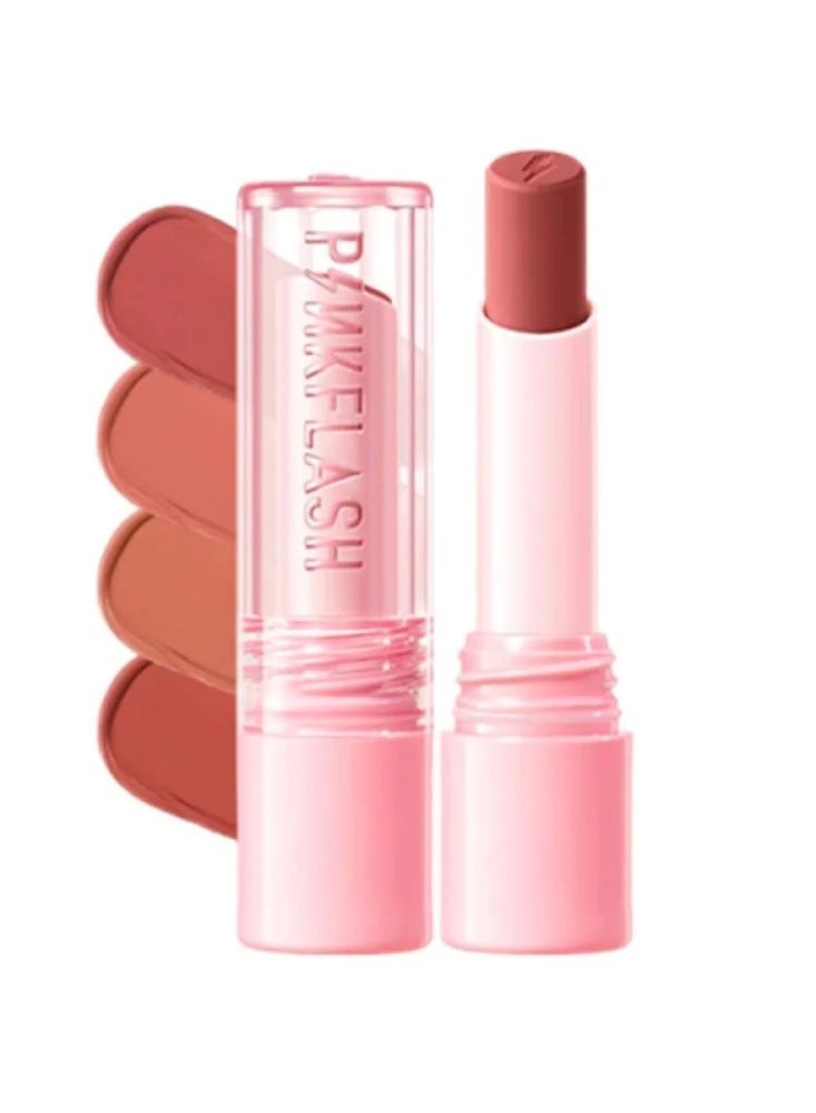 Pink Flash أحمر شفاه مطفي يدوم طويلاً NU01 - Image 1