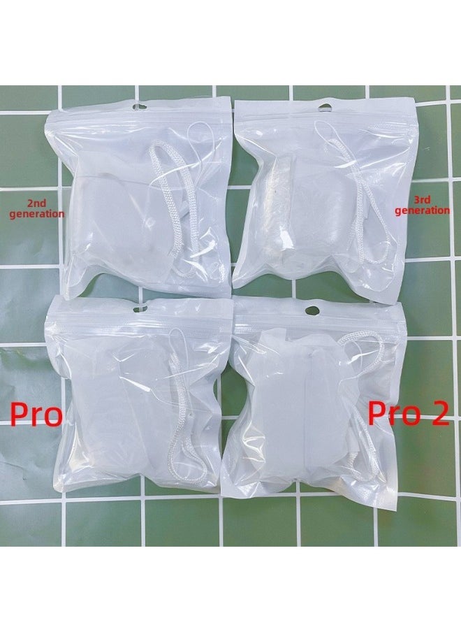 Generic - Tpu Transparent Earphone Set Material For Apple Bluetooth Headset Pro2 Generation Airpods Bluetooth Headset Protective Cover-Color:PC Hard Shell + Pearlescent Bag + Lanyard-Applicable Model:Airpods (3rd Generation - With Ear Hooks) 4th Generation - Image 1