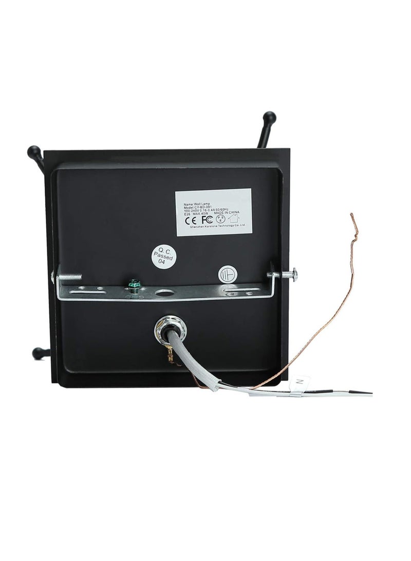 عام شمعدان حائط جنوم ساحر إبداعي، شمعدان جداري صناعي أسود معدني E27 (قفز) فئة توفير الطاقة F - Image 4