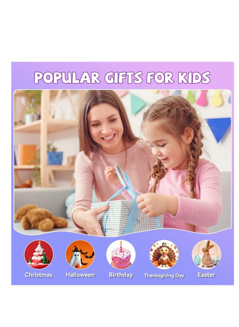 Raxoom Mini Karaoke Machine for Kids Adults, Portable Bluetooth Karaoke Speaker with 2 Wireless Mics and LED Color Lights, Home Birthday Party for Girls/Boys Ages 4, 5, 6, 7, 8, 9, 10,11,12+ - Image 2