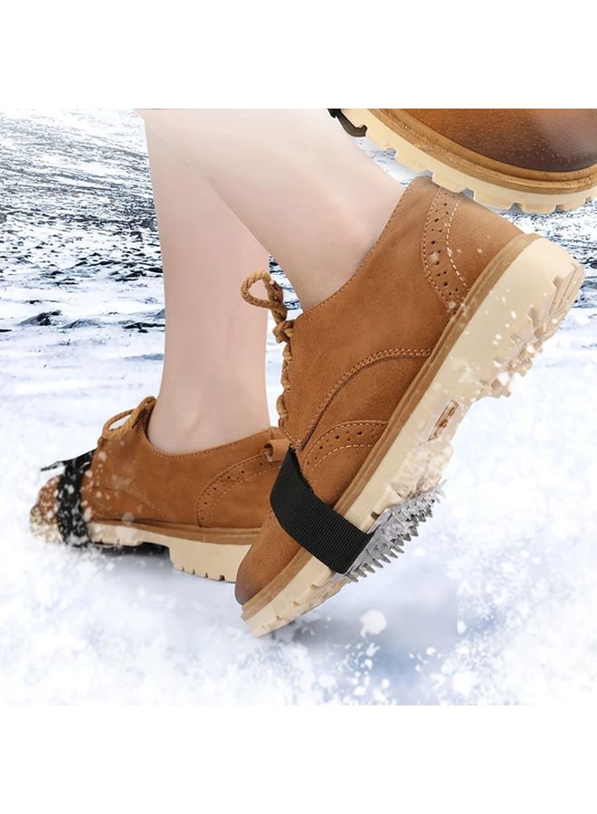 2pcs Adjustable Snow Claw Ice Grips Heavy Duty Corrosion Resistant Metal for Winter - Image 4