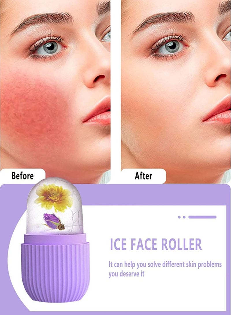أوريتي بكرة ثلج للوجه، تدليك الوجه التجميلي، بكرة ثلج مكعبة مضيئة للوجه، أدوات للعناية بالبشرة لعلاج تجاعيد العين، تخفيف انتفاخات حب الشباب - Image 4