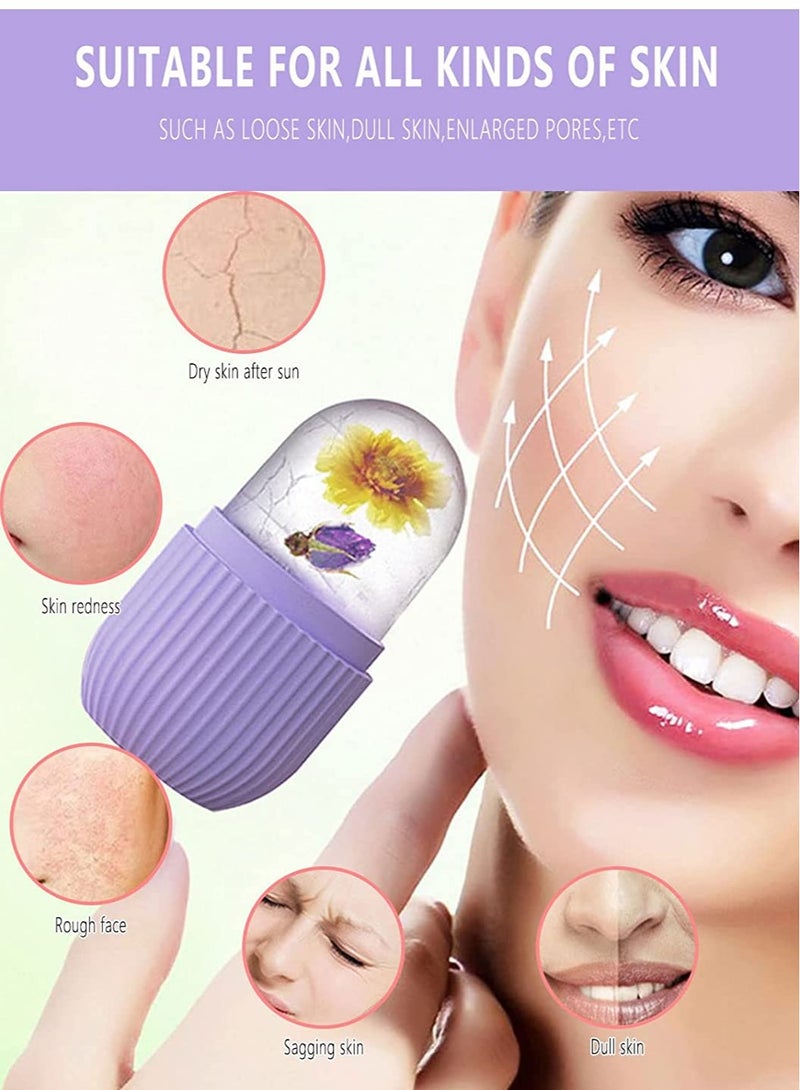 أوريتي بكرة ثلج للوجه، تدليك الوجه التجميلي، بكرة ثلج مكعبة مضيئة للوجه، أدوات للعناية بالبشرة لعلاج تجاعيد العين، تخفيف انتفاخات حب الشباب - Image 3