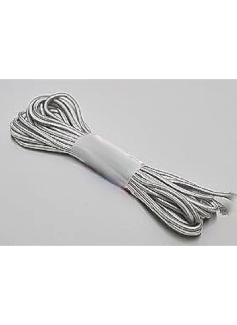 Generic Elastic clothes elastics - 2 pieces, white  - Image 1