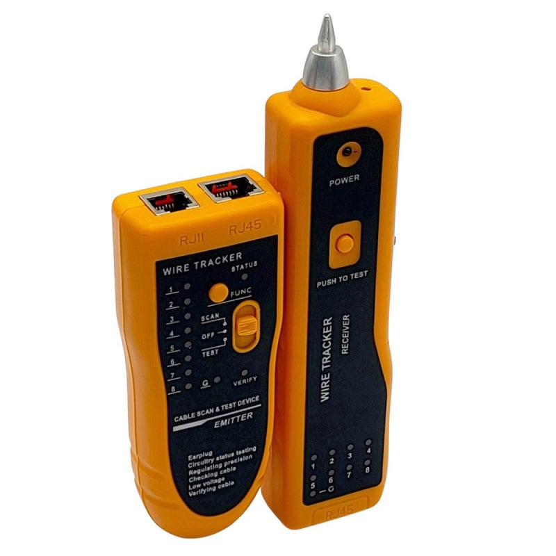 Line Finder: Yellow Cable Tracker - Anti-Interference High Sensitivity Poe Line Finder for Network Line Testing - Image 1