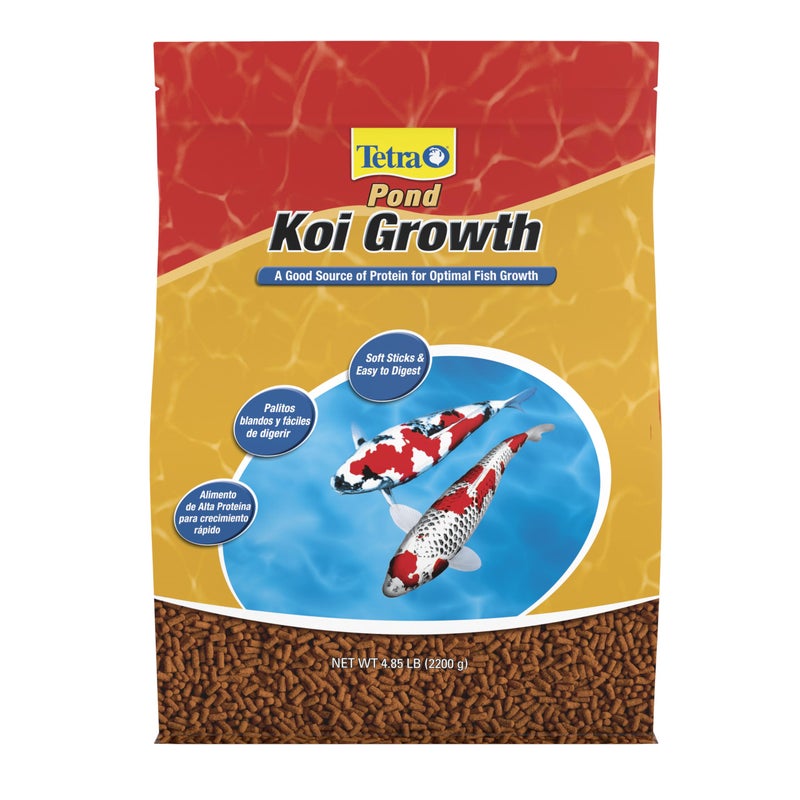 TetraPond Koi Growth 4.85 Pounds, Soft Sticks, Pond Fish Food - Image 1