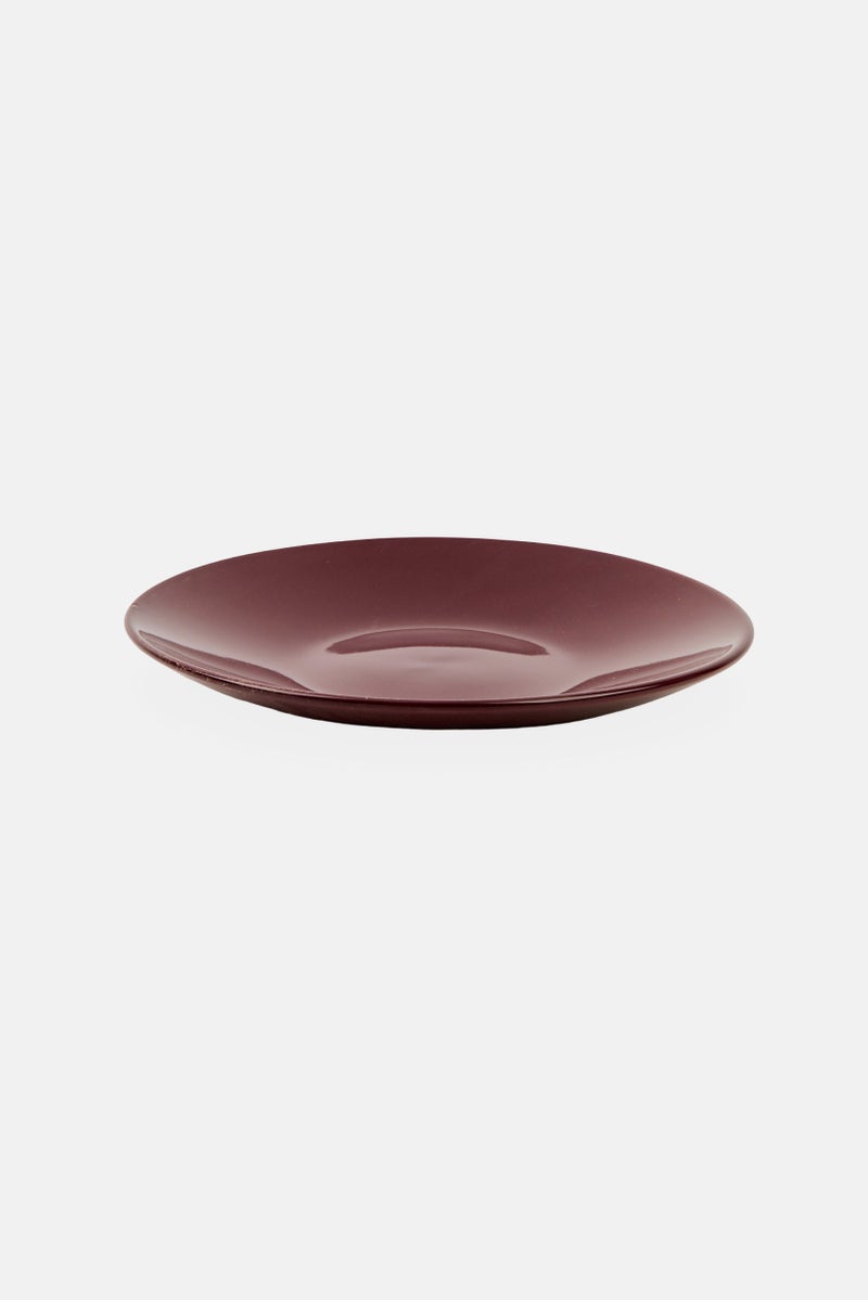 Maser 4 Pieces Dessert Plates Set, Burgundy - Image 2