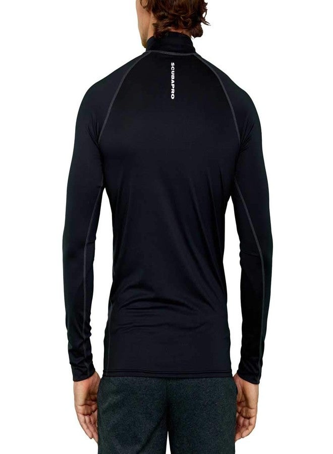 Scubapro (X-Large, Black) - ScubaPro Men's UPF 50 Long Sleeve Rash Guard - Image 2