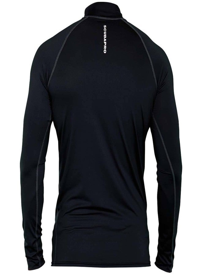 Scubapro (X-Large, Black) - ScubaPro Men's UPF 50 Long Sleeve Rash Guard - Image 3