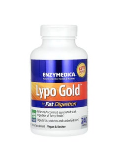 ENZYMEDICA Enzymedica, Lypo Gold, For Fat Digestion, 240 Capsules  - Image 1