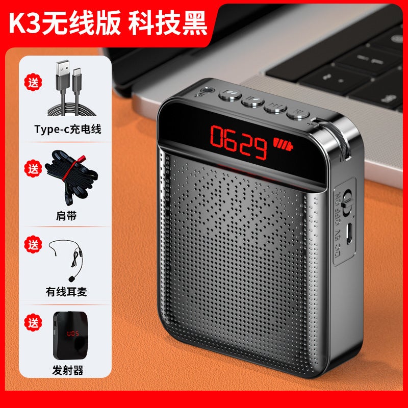 Aishomei K3 Mini Bee Loudspeaker Outdoor Tour Guide Microphone High-Power Teacher Teaching Headset - Image 1