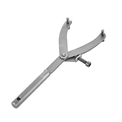 TRKIMAL Adjustable Locking Spanner Wrench Clutch Wrench Holder Hub Rotor Flywheel Sprocket Spanner Wrench Set Fan Clutch Removal Tool for Scooter Motorcycle Accessories