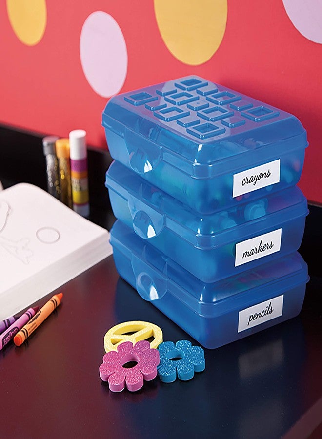 Sterilite Pencil Box with Splash Tint Lid (17224812),Multicolor - Image 4