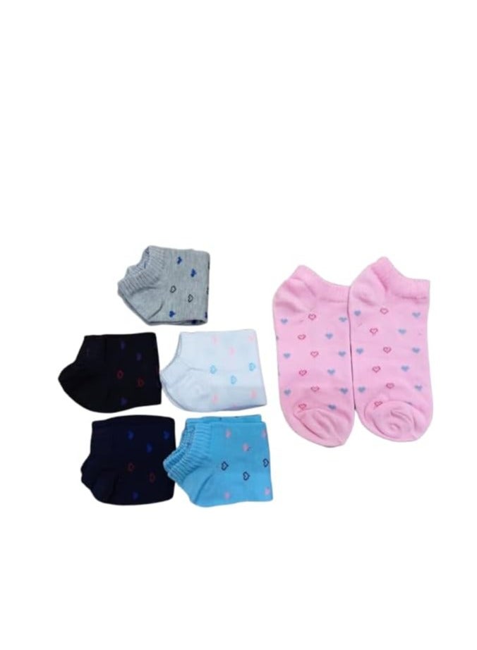 6 Pairs Multicolor Women Girls Short Ankle Length Socks Comfortable Soft Suitable for Running Jogging Fitness Home Daily Life  - Image 3