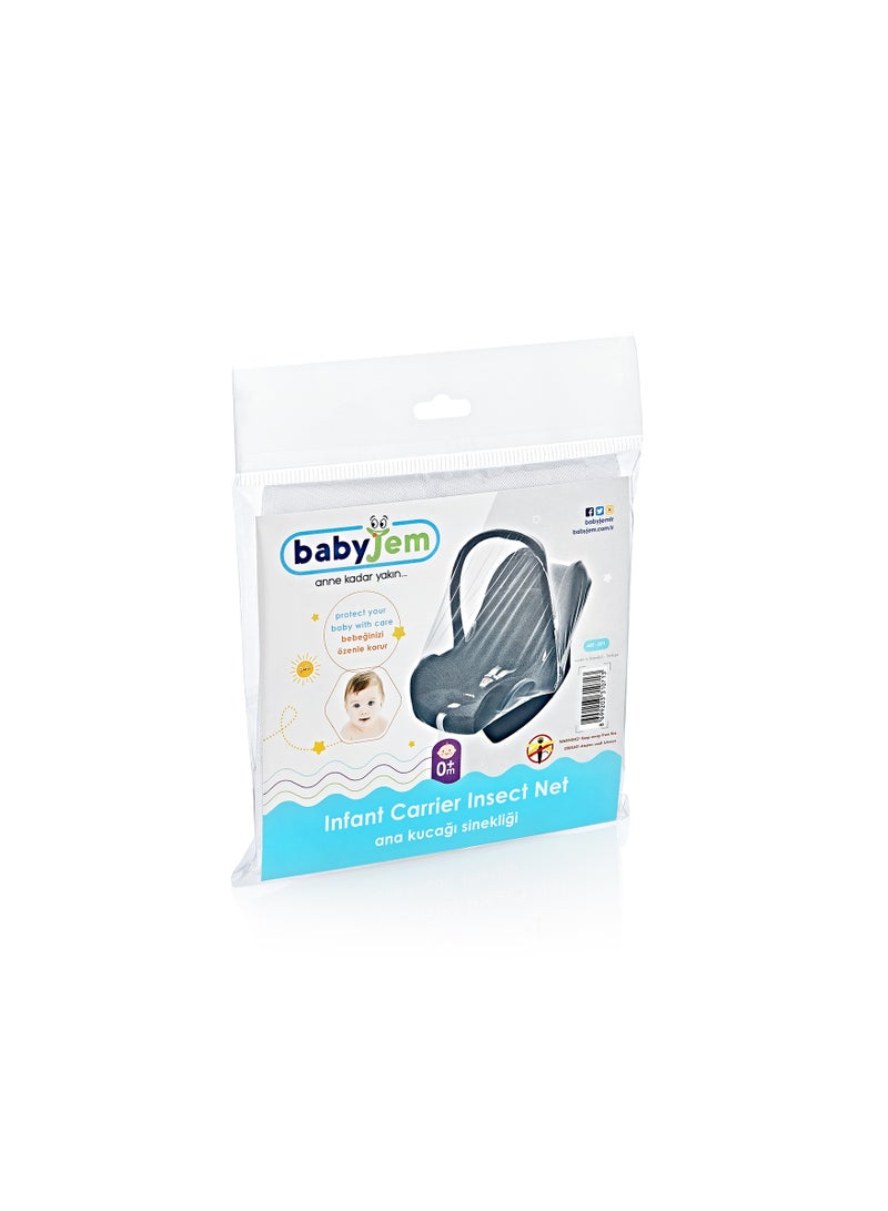 BabyJem Mosquito Net For Infant Carrier - Fine Mesh Protection Against Insects, 0+ Months - Image 2