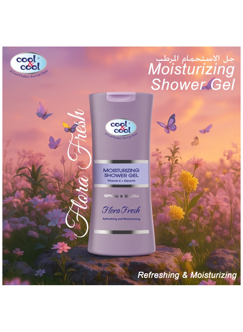 Cool & Cool Moisturizing Shower Gel Flora Fresh 400ml - Image 3