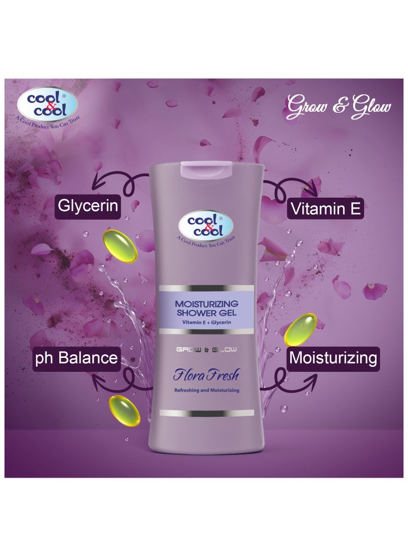 Cool & Cool Moisturizing Shower Gel Flora Fresh 400ml - Image 4