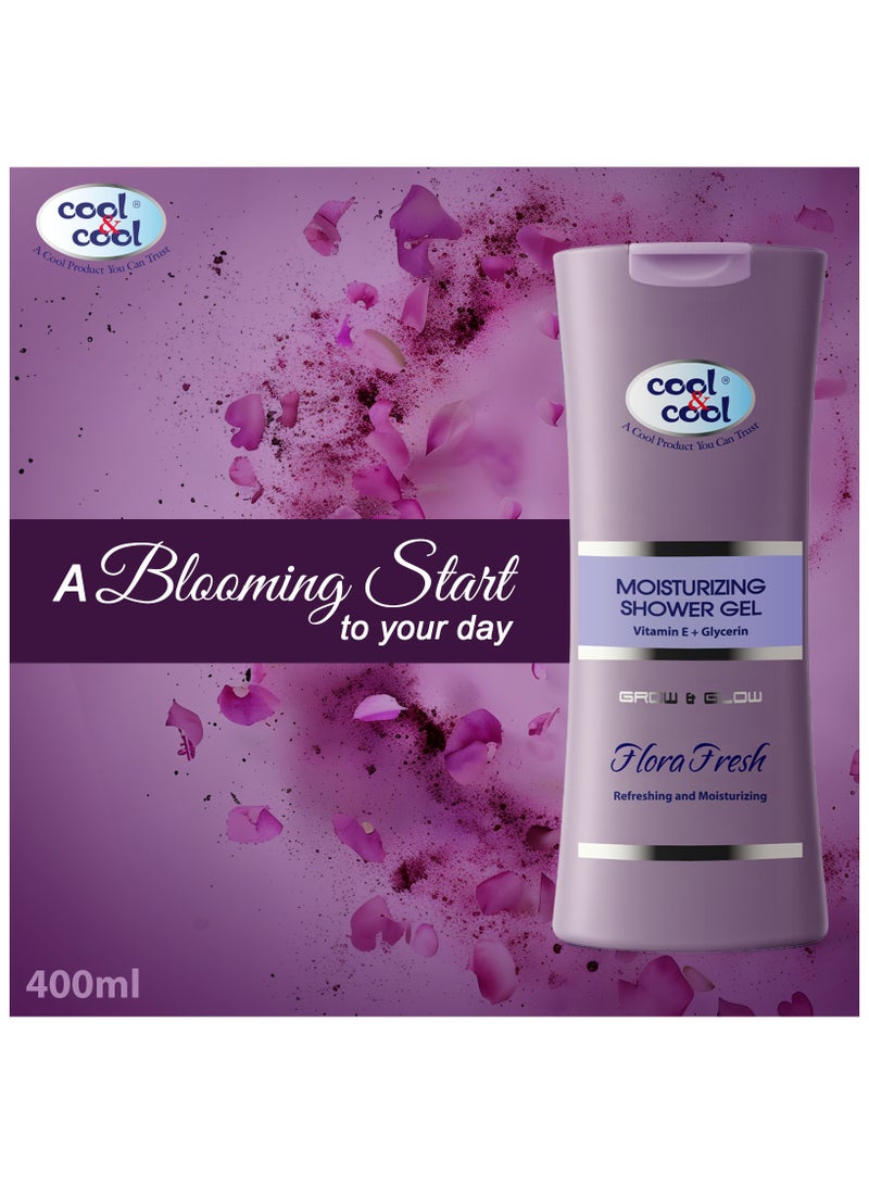 Cool & Cool Moisturizing Shower Gel Flora Fresh 400ml - Image 5