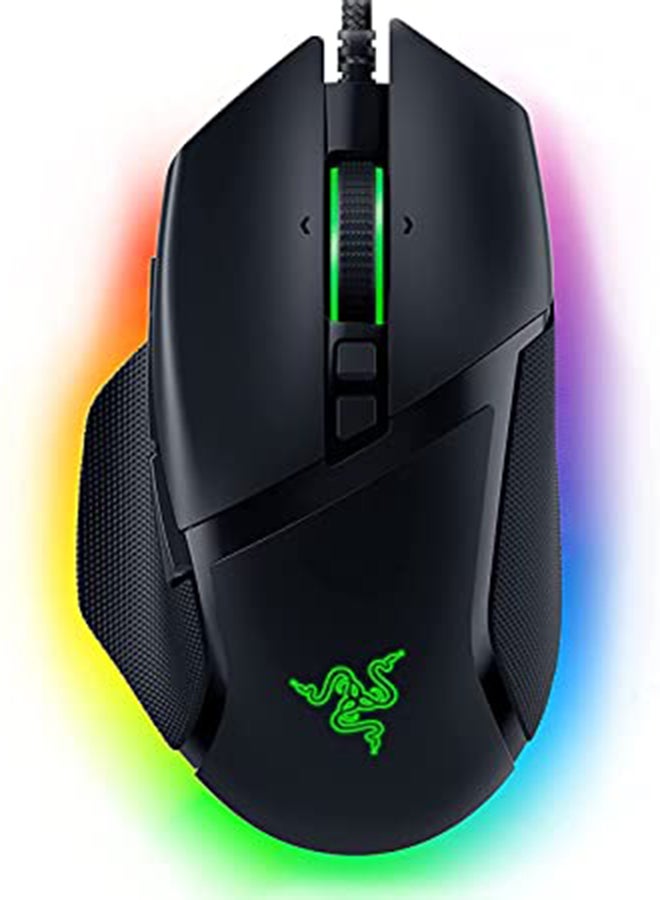 ريزر ماوس ألعاب Razer Basilisk V3 مريح قابل للتخصيص: أسرع مفتاح ماوس - إضاءة Chroma RGB، مستشعر بصري 26K DPI، 11 زر قابل للبرمجة، عجلة إمالة HyperScroll، أسود كلاسيكي - Image 1