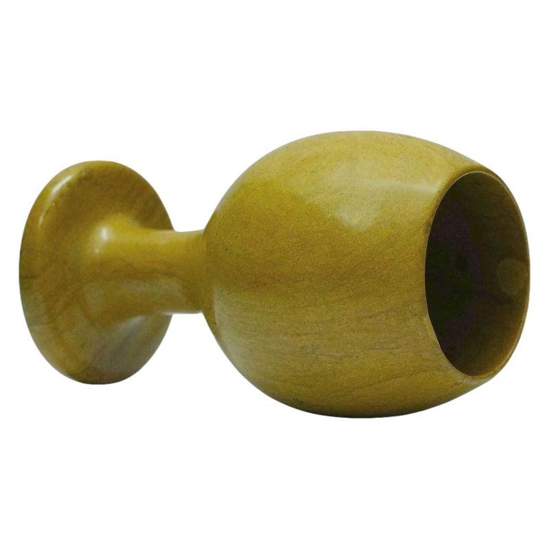 Chinkara Jaisalmer Yellow Stone Wine Glass 200Ml Pack of 1 5Inch 5Inch 25Inch - Image 4