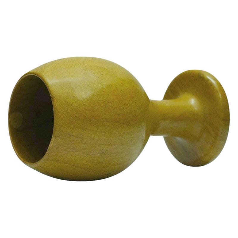 Chinkara Jaisalmer Yellow Stone Wine Glass 200Ml Pack of 1 5Inch 5Inch 25Inch - Image 3