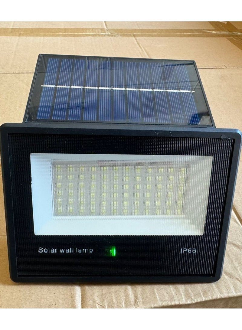 100W Solar Flood Light with Wall Mount Bracket, Dusk to Dawn, Waterproof, Aluminum Body, 6500K Cool White, 1200 Lumens, 6000mAh Battery, Ideal for Gardens, Garages, Walkways, Black - Image 2