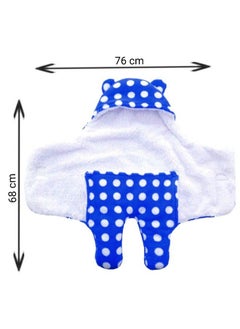 Fleece Polka Single Sleeping Bag For Babies (Royal Blue). - pzsku/Z59A0E6DF82365F214849Z/45/_/1692783505/d75a087e-e763-437b-a286-4e7c8a50188a