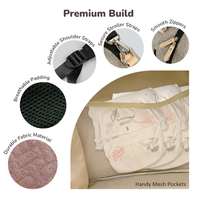 R for Rabbit Caramello Truffle Diaper Bag - Image 3