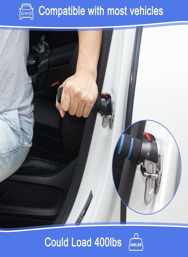 EVEME 2 Pack Car Door Handle for Elderly Car Handle Assist,Handle for Car Door for Elderly,Car Handle for Elderly,Support Handle Multifunction Handle Car Door Latch Handle (2Pack-Blue) - Image 3