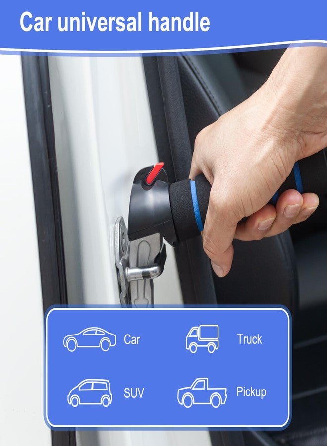 EVEME 2 Pack Car Door Handle for Elderly Car Handle Assist,Handle for Car Door for Elderly,Car Handle for Elderly,Support Handle Multifunction Handle Car Door Latch Handle (2Pack-Blue) - Image 5