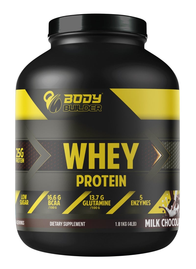 Body Builder - Body Builder Whey Protein, Milk Chocolate, 4 LB - Image 1