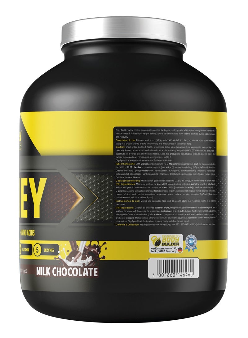 Body Builder Whey Protein, Milk Chocolate, 4 LB