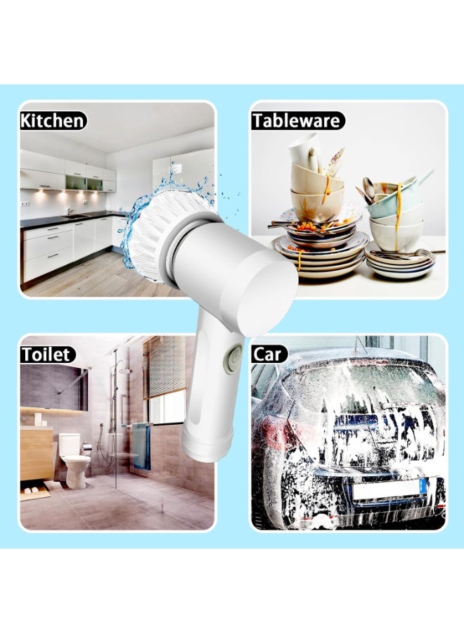 ماجيك براش فرشاة التنظيف الكهربائية السحرية 5 في 1 | منظف الحمام والمطبخ اللاسلكي - Image 5