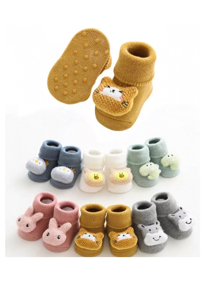DOOKOO Soft, Non-Slip Baby Socks with Adorable Animal Designs - Image 2