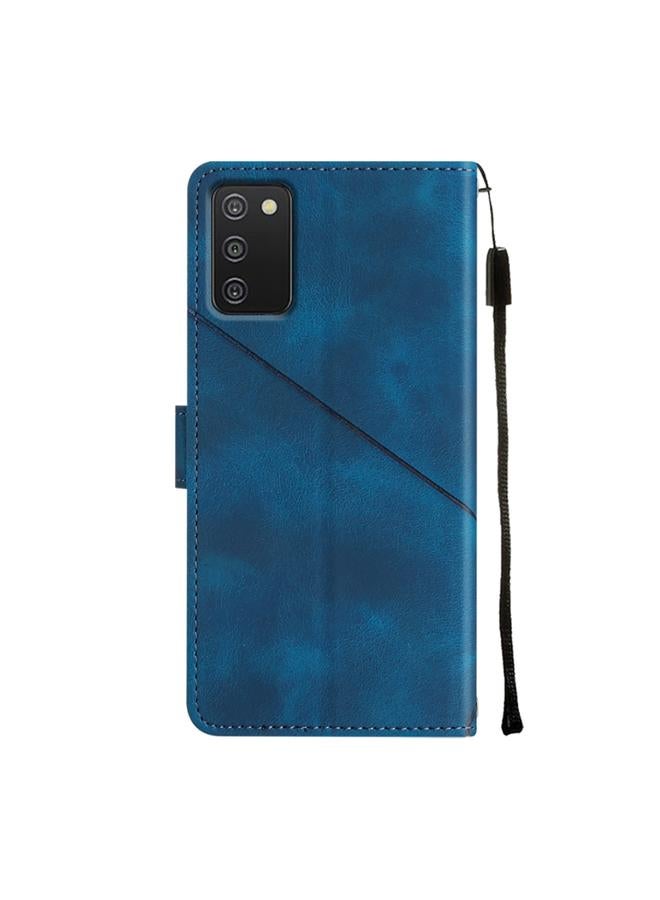 S-TOP Case For Samsung Galaxy A03s 166.6mm Skin-feel Embossed Leather Phone Case - Image 3