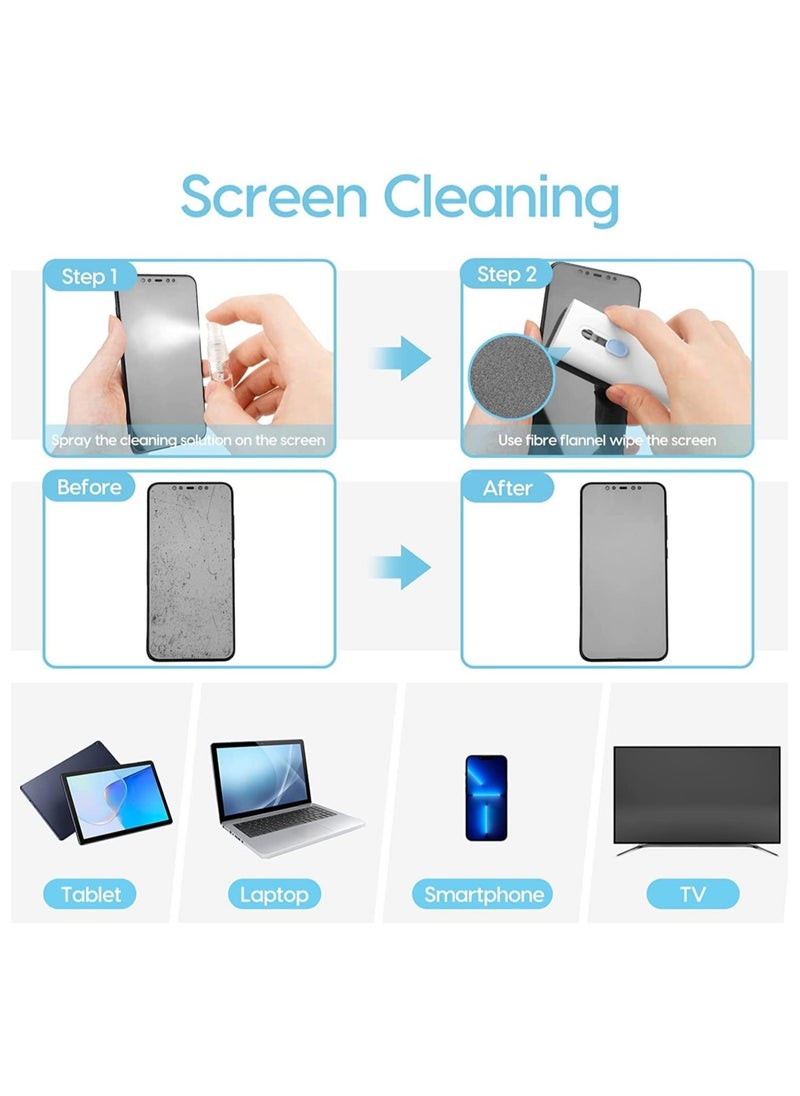 ELTRAZONE - Laptop Cleaner, 7 in 1 Keyboard Cleaner Set, Computer MacBook Earphone Cleaning Kit, Tablet and Screen Dust Brush Including Soft Sweep, Swipe, 3 in 1 Airpod Cleaner Pen, Key Puller and Spray Bottle - Image 1