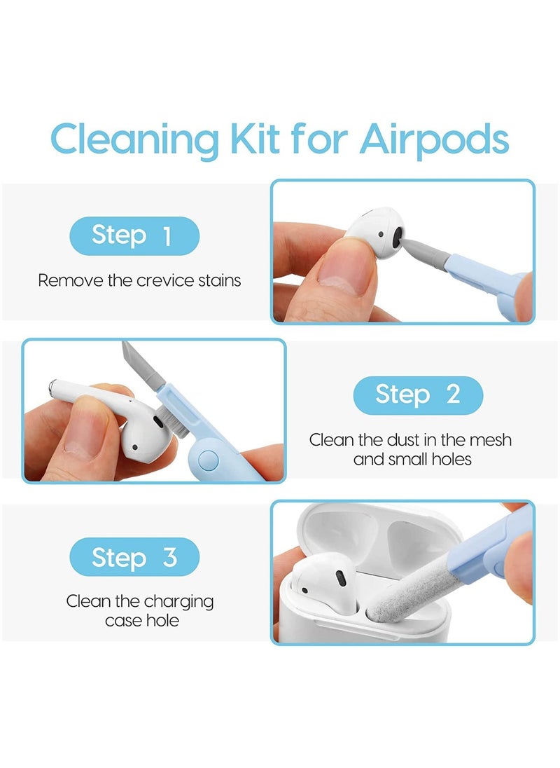 ELTRAZONE - Laptop Cleaner, 7 in 1 Keyboard Cleaner Set, Computer MacBook Earphone Cleaning Kit, Tablet and Screen Dust Brush Including Soft Sweep, Swipe, 3 in 1 Airpod Cleaner Pen, Key Puller and Spray Bottle - Image 1