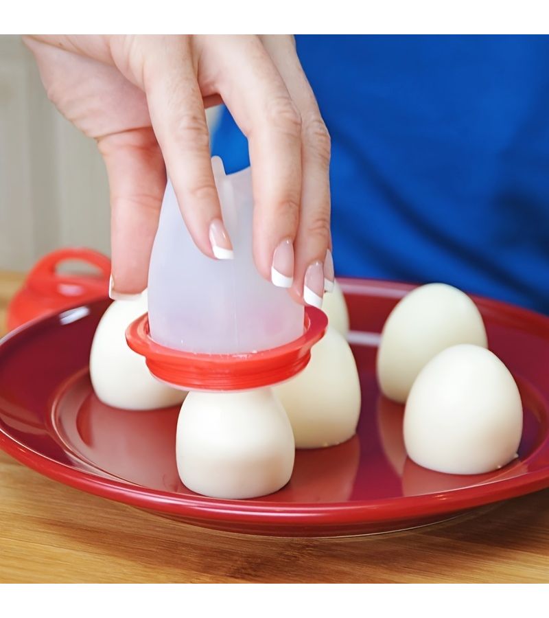 4 Pcs Silicone Egg Steamer Cups Non Stick High Temperature Resistant Kitchen Tool - Image 4