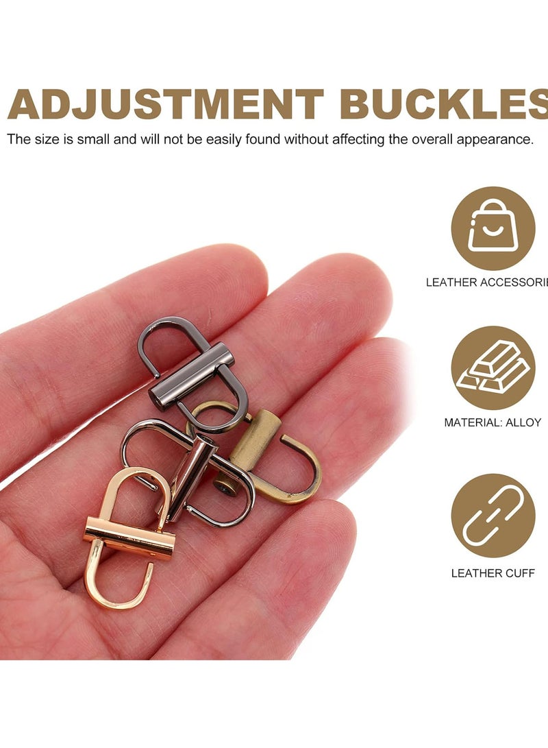 GGOOT 8pcs Adjustable Metal Buckles Strap Adjustment Buckle Chain Link Belt Buckles for Shortening Length Bag Purse Chain Strap  - Image 2