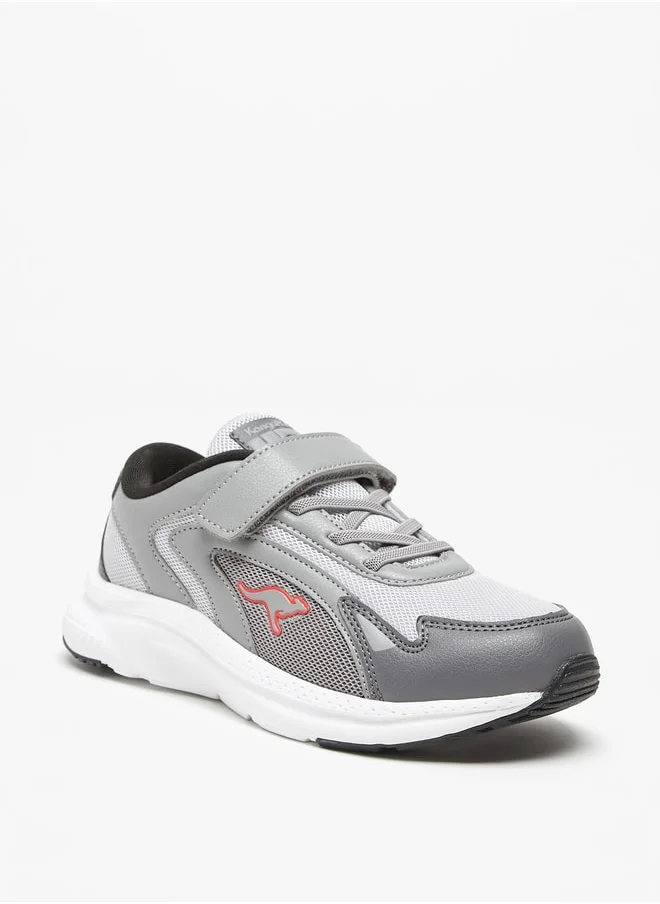 kangaROOS Boys' Panelled Sports Shoes with Hook and Loop Closure