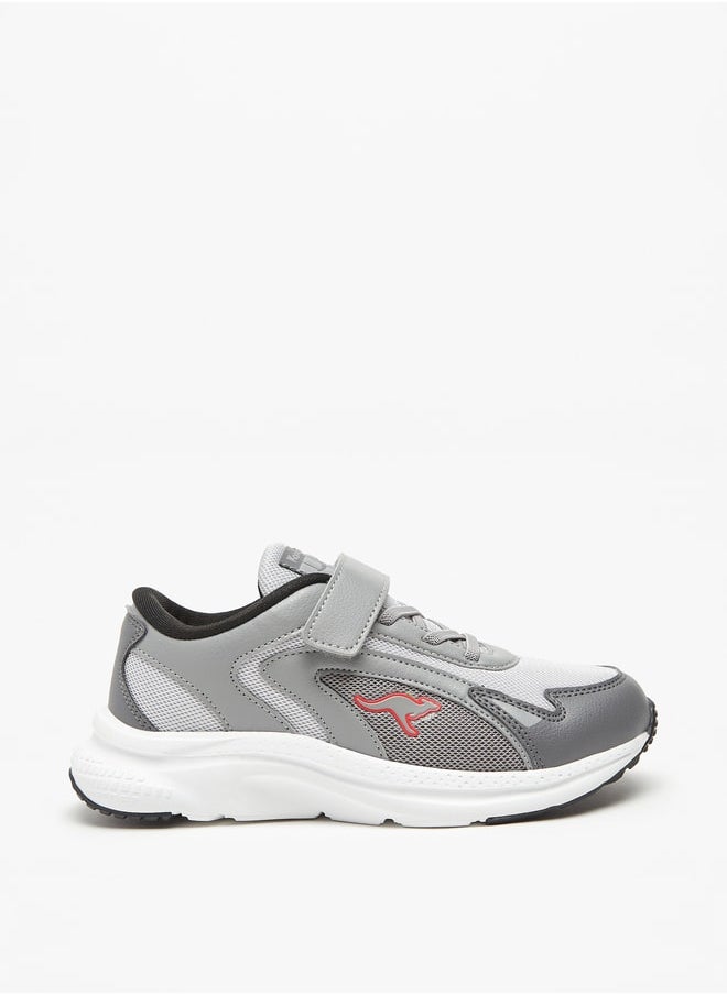 kangaROOS Boys' Panelled Sports Shoes with Hook and Loop Closure  - Image 3