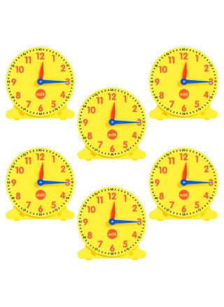 Student Clocks Set Of 6 Clock For Kids Learning To Tell Time Analog Clocks With Movable Hands To Teach Children Minute And Hour Relationships - pzsku/Z59A14D9C9A40E704D394Z/45/_/1688193532/366d6819-11fd-4f40-a29d-3169ad9115a3