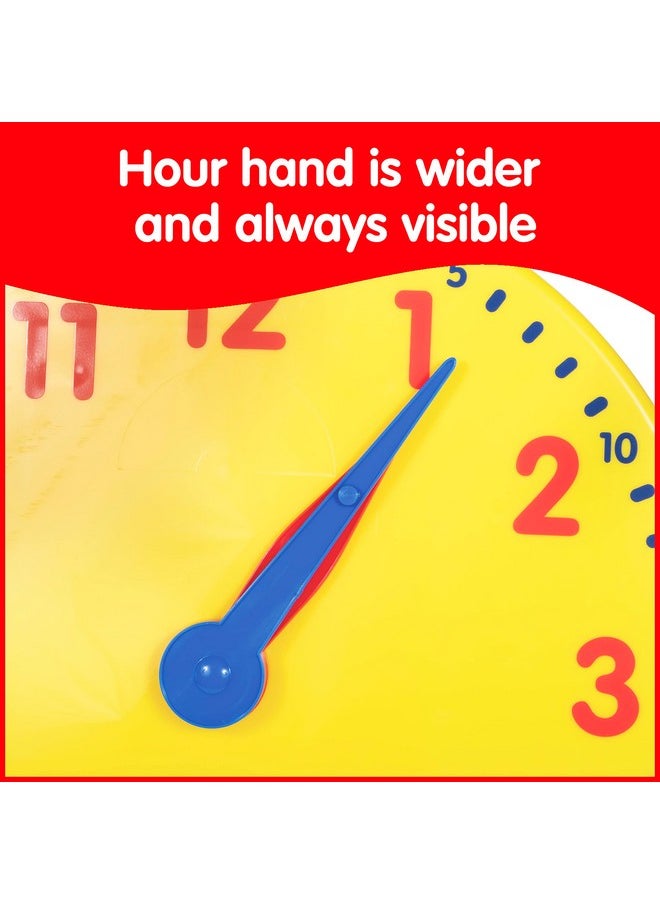 Student Clocks Set Of 6 Clock For Kids Learning To Tell Time Analog Clocks With Movable Hands To Teach Children Minute And Hour Relationships