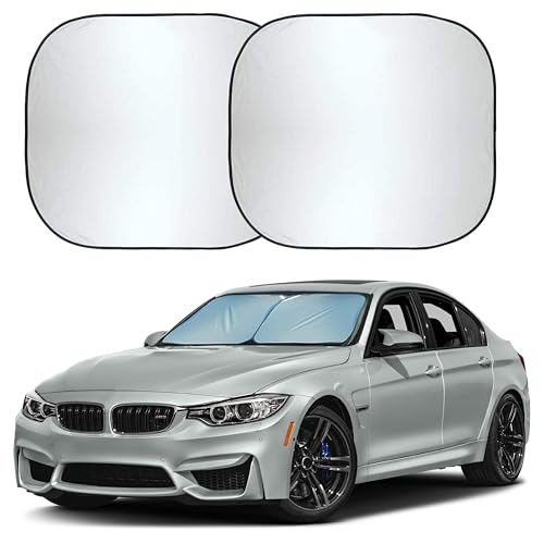 Autovir Car Windshield Sun Shade Foldable | Front Windshield Shade for Sun, Heat and UV Rays | Sunshade for Car Front Window and Interior Sun Protection | Medium (28 x 31 inches) - Image 1