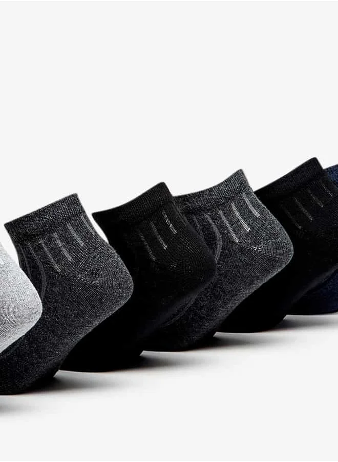LBL by Shoexpress Boys Striped Ankle Length Socks - Set of 7