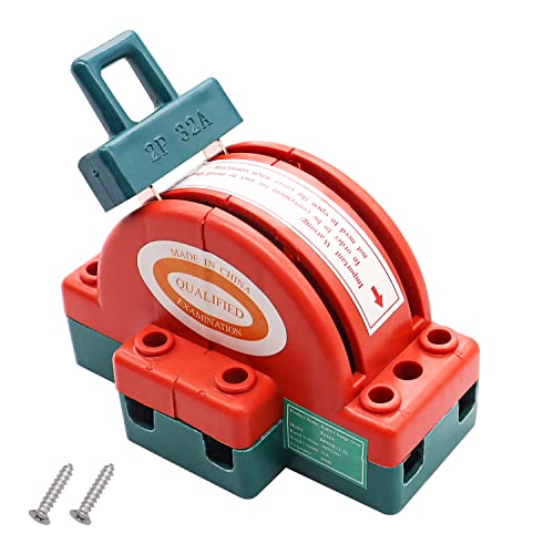 TWTADE Disconnect Knife Switch 32A 220V 2 Pole Double Throw DPDT Power Disconnect Switch HK11-2P-32 - Image 1