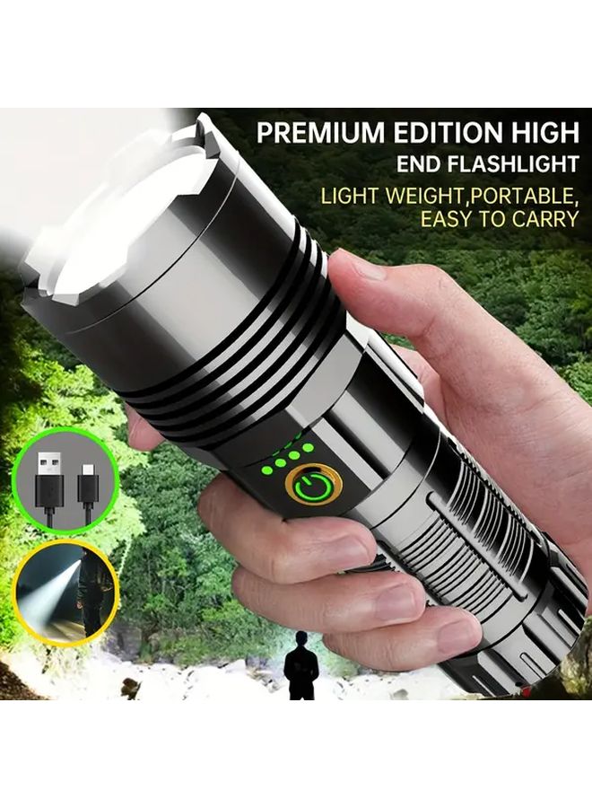 Super Light Chip Flashlight Ultra Lightweight High Lumen USB Rechargeable 4 Modes For Night Mountaineering - Image 2