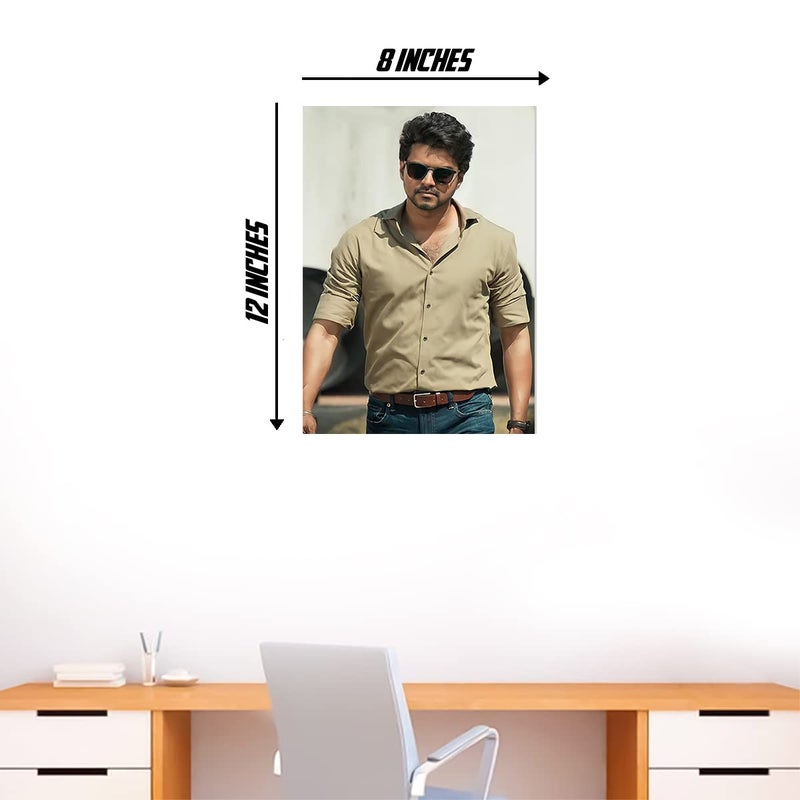 Thalapathy Vijay Wall Poster Sticker - Vijay Wall Poster - Master Vijay Wall Sticker - Glossy - 300GSM starxdecals  - Image 5